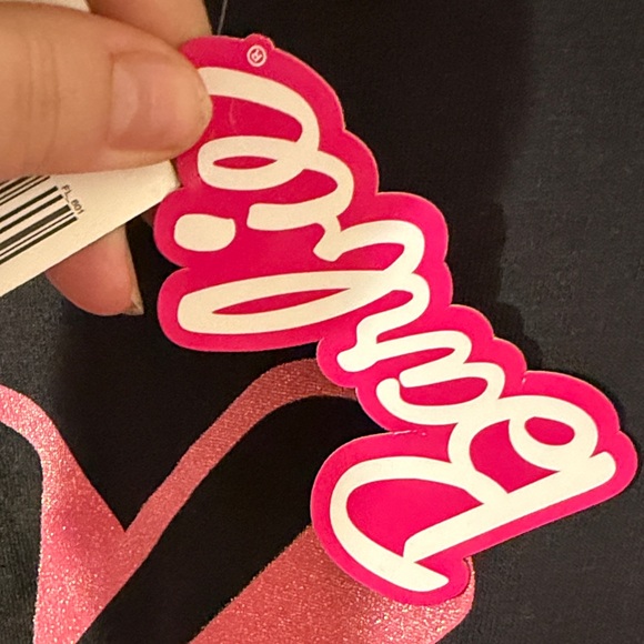 Barbie Black Tee with Pink Ken Logo - Picture 5 of 8